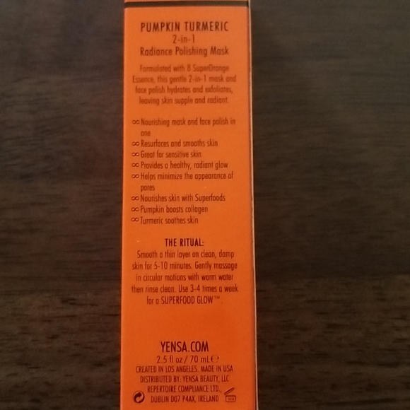 Yensa Pumpkin Turmeric polishing mask - Picture 5 of 7
